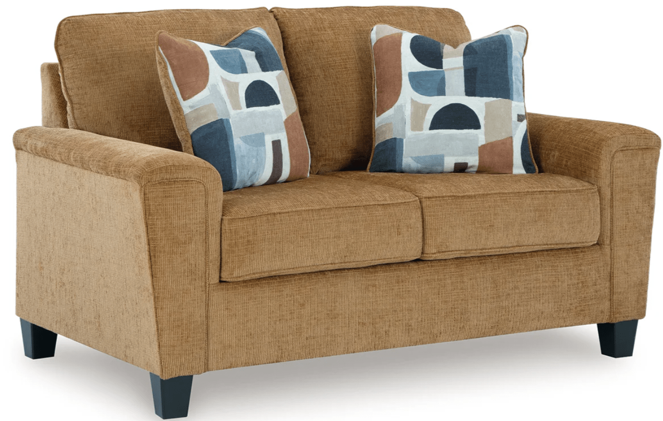 AshleyAshley Erinslane - 25207 - Sofa, Loveseat, Chair, Ottoman - Honey