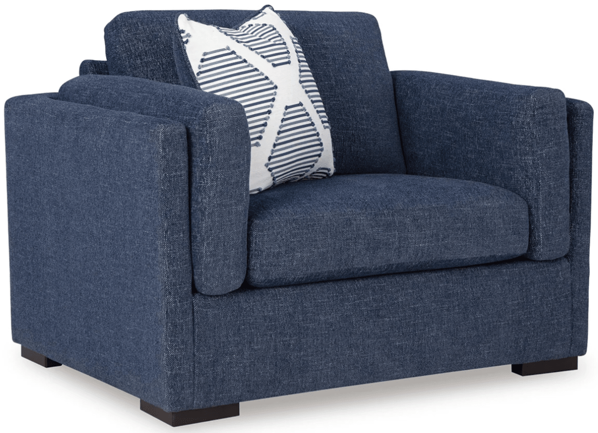 AshleyAshley Evansley - Sofa, Loveseat, Chair And A Half, Ottoman - Navy - 54502