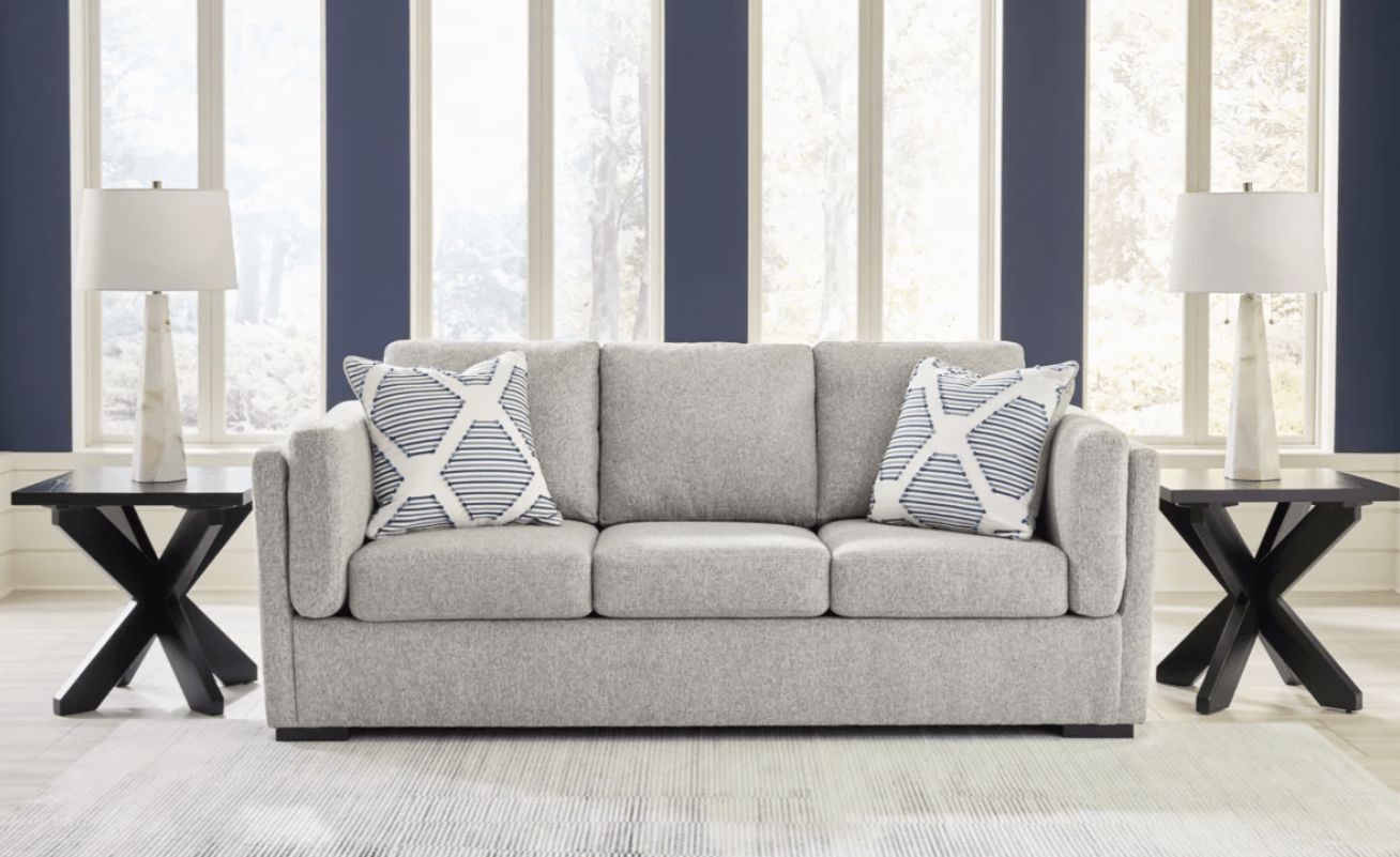 AshleyAshley Evansley - Sofa, Loveseat, Chair And A Half, Ottoman - Pewter - 54503