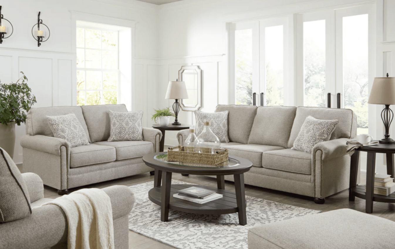 AshleyAshley Gaelon - 37307 - Sofa, Loveseat, Chair, Ottoman - Dune