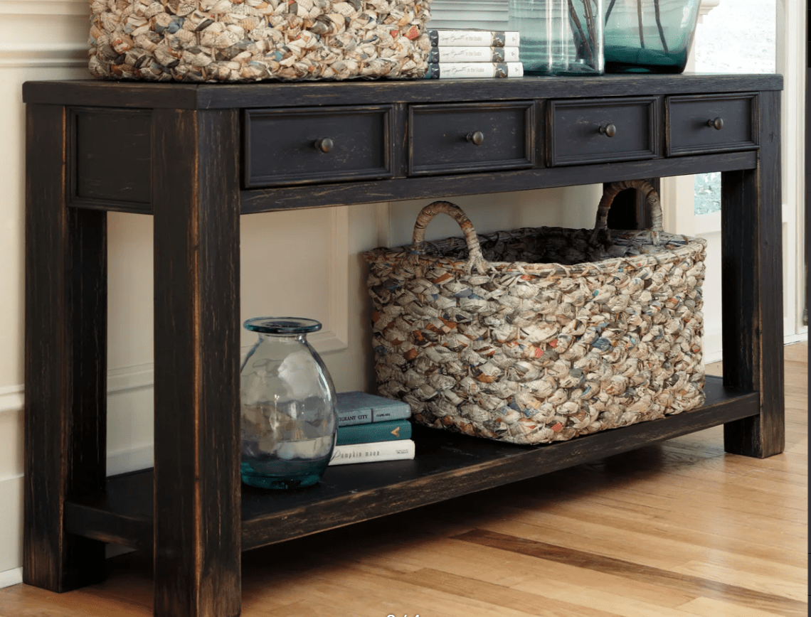 AshleyAshley Gavelston - Sofa Table - Black T732 - 4