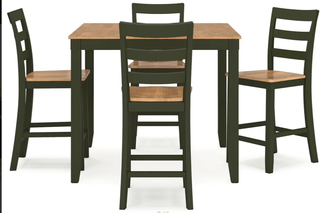 AshleyAshley Gesthaven - Dining Room Counter Table Set (Set of 5) - D399/D396/D401/D398