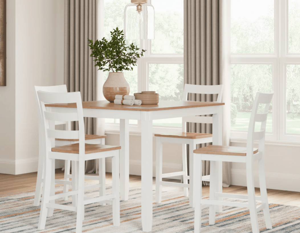 AshleyAshley Gesthaven - Dining Room Counter Table Set (Set of 5) - D399/D396/D401/D398