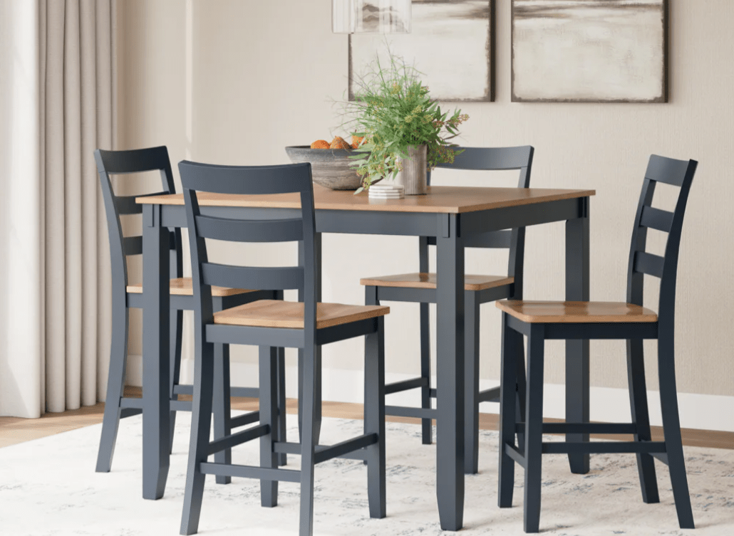 AshleyAshley Gesthaven - Dining Room Counter Table Set (Set of 5) - D399/D396/D401/D398