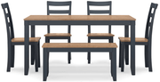 AshleyAshley Gesthaven - Dining Room Table Set (Set of 6) - D399 - 325/D396 - 325/D401 - 325/D398 - 325