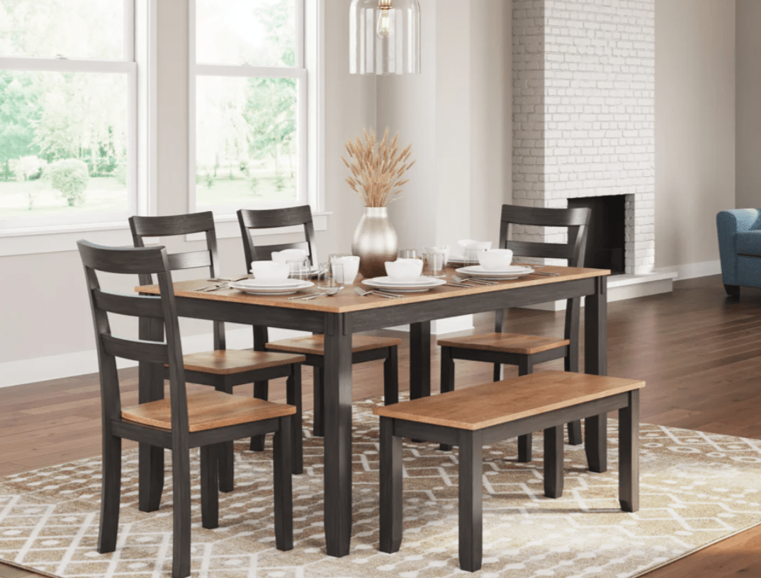 AshleyAshley Gesthaven - Dining Room Table Set (Set of 6) - D399 - 325/D396 - 325/D401 - 325/D398 - 325