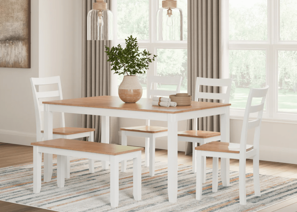 AshleyAshley Gesthaven - Dining Room Table Set (Set of 6) - D399 - 325/D396 - 325/D401 - 325/D398 - 325