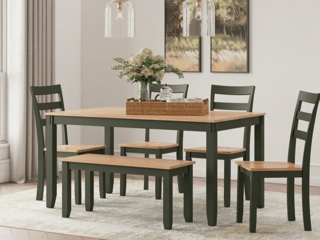 AshleyAshley Gesthaven - Dining Room Table Set (Set of 6) - D399 - 325/D396 - 325/D401 - 325/D398 - 325