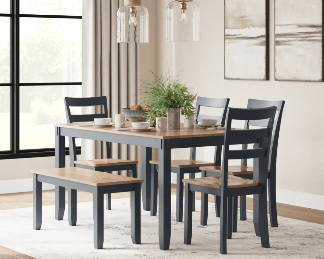 AshleyAshley Gesthaven - Dining Room Table Set (Set of 6) - D399 - 325/D396 - 325/D401 - 325/D398 - 325