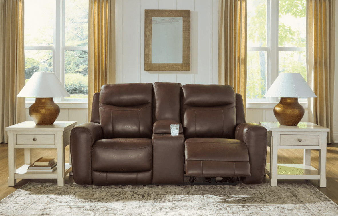 AshleyAshley Gravier - U13301 - Power Reclining Sofa, Loveseat, Recliner With Adjustable Headrest - Cordova