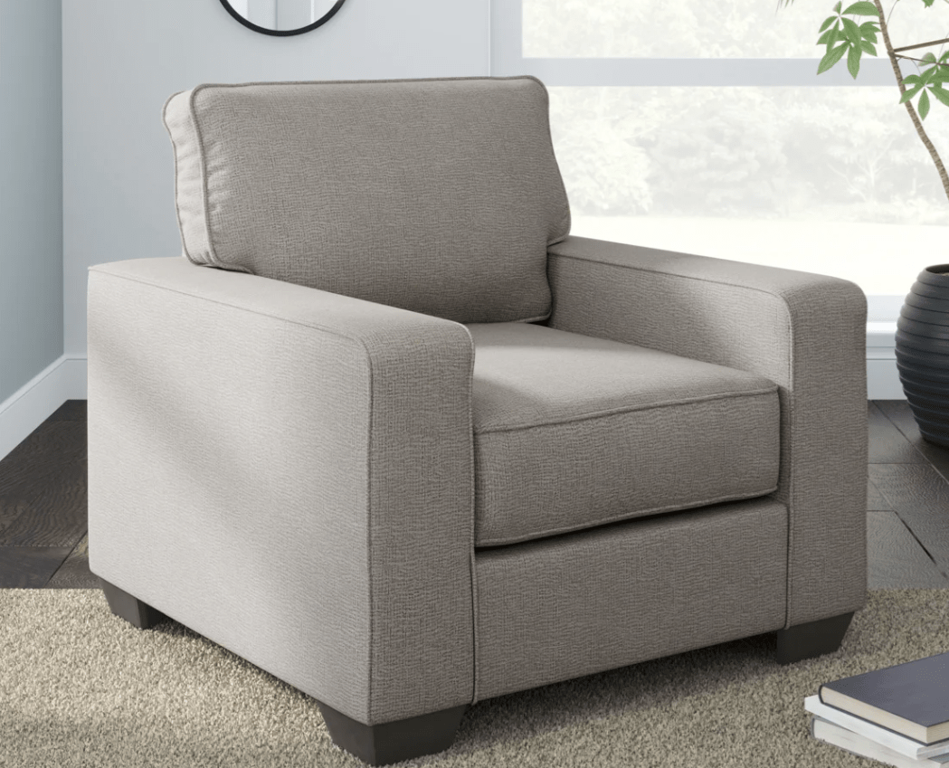 AshleyAshley Greaves - Sofa Chaise, Chair, Ottoman - Stone - 55104