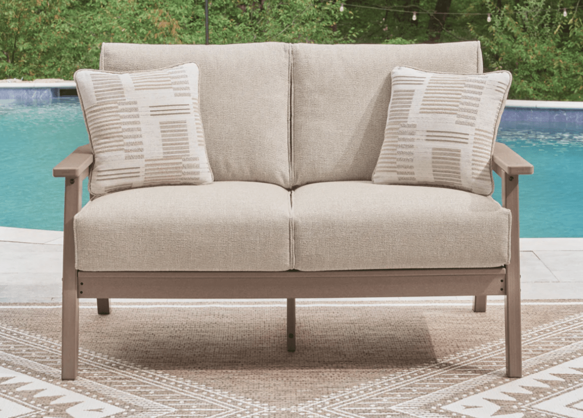 AshleyAshley Grover Beach - Loveseat With Cushion - Driftwood PCP422 - 835