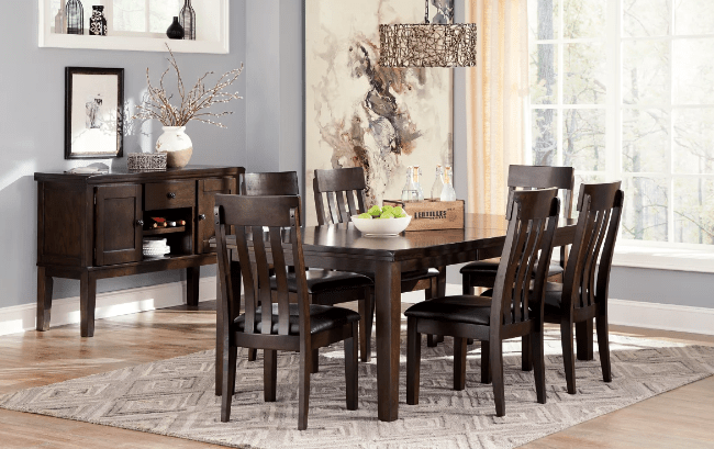 AshleyAshley Haddigan Dining Room Set (7pcs) D596