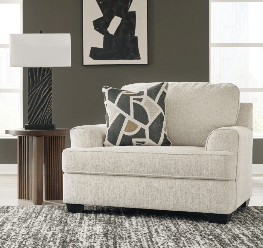 AshleyAshley Heartcort - 44604 - Sofa, Loveseat, Chair And A Half, Ottoman - Quartz