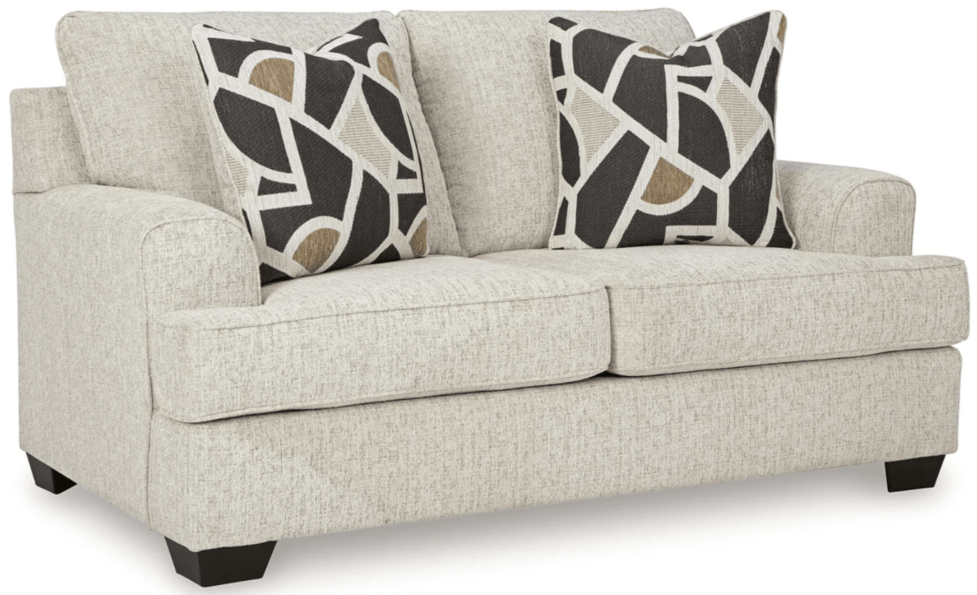 AshleyAshley Heartcort - 44604 - Sofa, Loveseat, Chair And A Half, Ottoman - Quartz