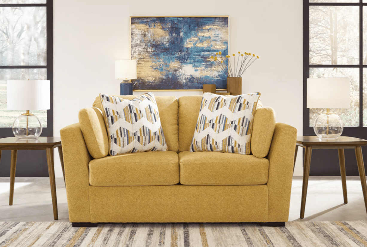 AshleyAshley Keerwick - Sofa, Loveseat, Chair And A Half, Ottoman - Sunflower - 67506