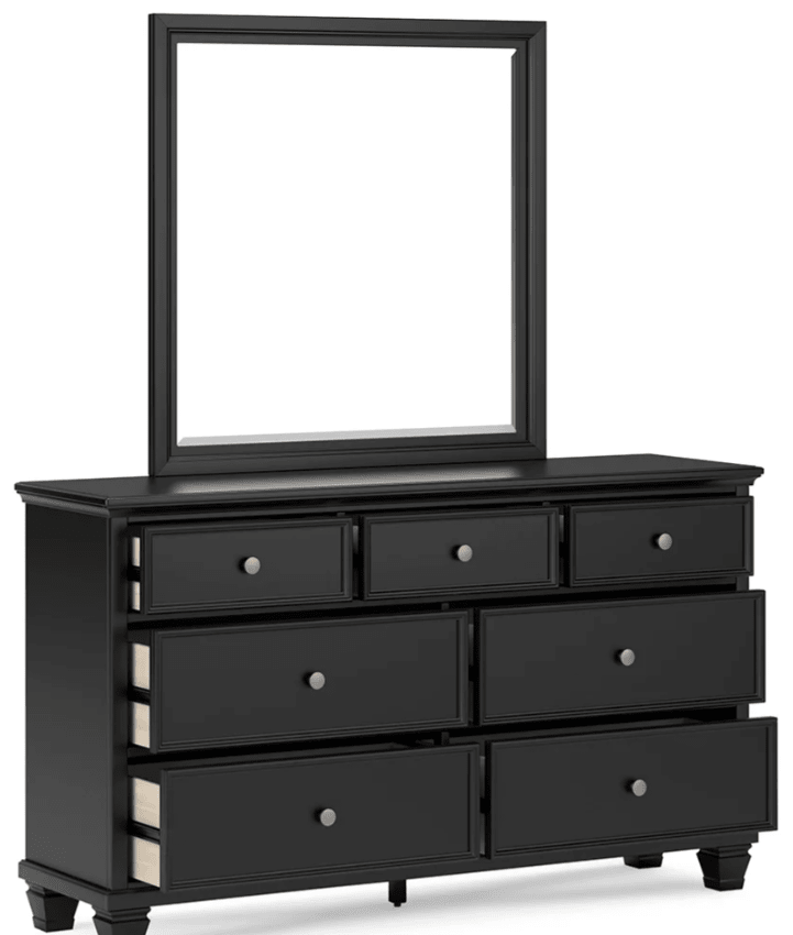 AshleyAshley Lanolee - Panel Bed - Black - B687