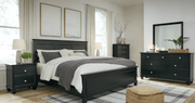 AshleyAshley Lanolee - Panel Bed - Black - B687