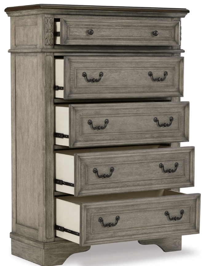 AshleyAshley Lodenbay - Panel Bed - Antique Gray - B751