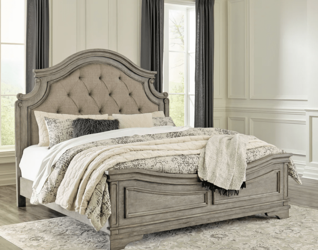 AshleyAshley Lodenbay - Panel Bed - Antique Gray - B751