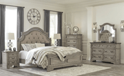 AshleyAshley Lodenbay - Panel Bed - Antique Gray - B751