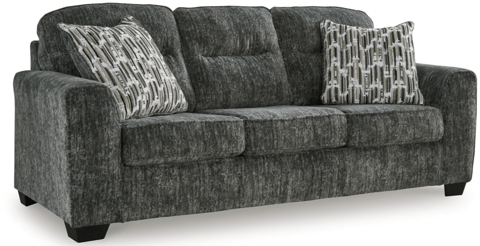 AshleyAshley Lonoke - 50504 - Sofa, Loveseat, Chair And A Half, Ottoman - Gunmetal
