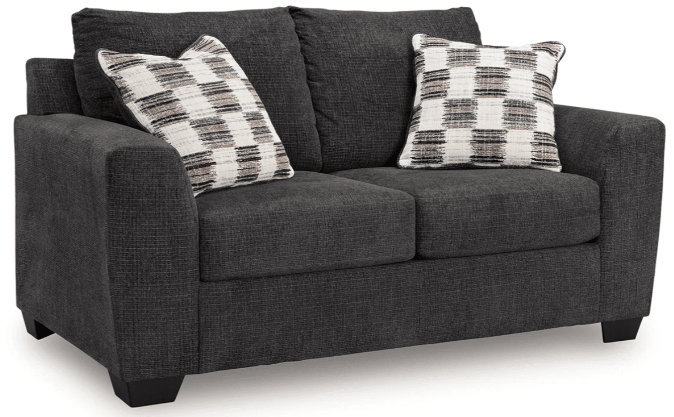 AshleyAshley Loreo - 63101 - Sofa, Loveseat, Chair, Ottoman - Ebony