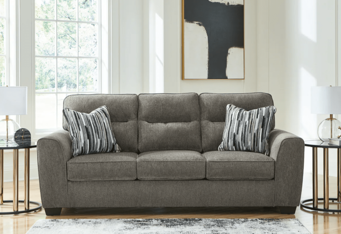 AshleyAshley Olten - 31305 - Sofa, Loveseat, Chair And A Half, Ottoman - Graphite