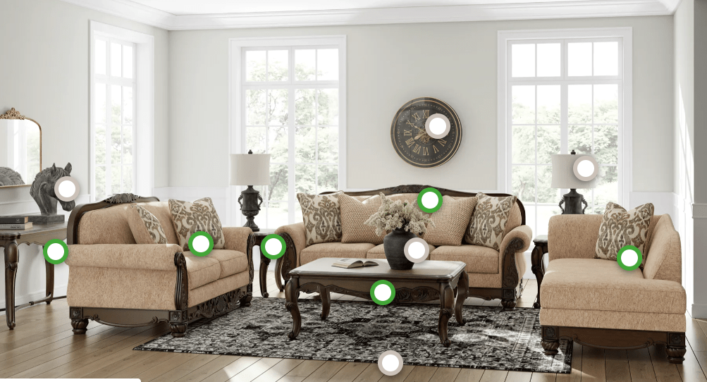 AshleyAshley PC57905 Chelsworth - Sofa, Loveseat, Chaise - Golden