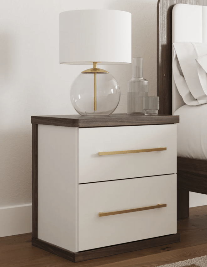 AshleyAshley PCB1108 Kendanport - Upholstered Bed - White / Brown