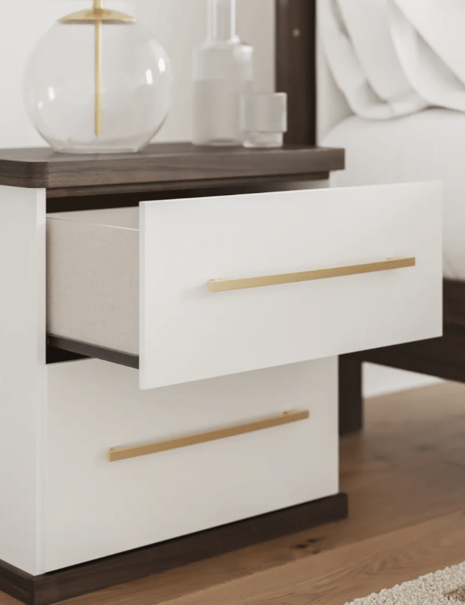 AshleyAshley PCB1108 Kendanport - Upholstered Bed - White / Brown