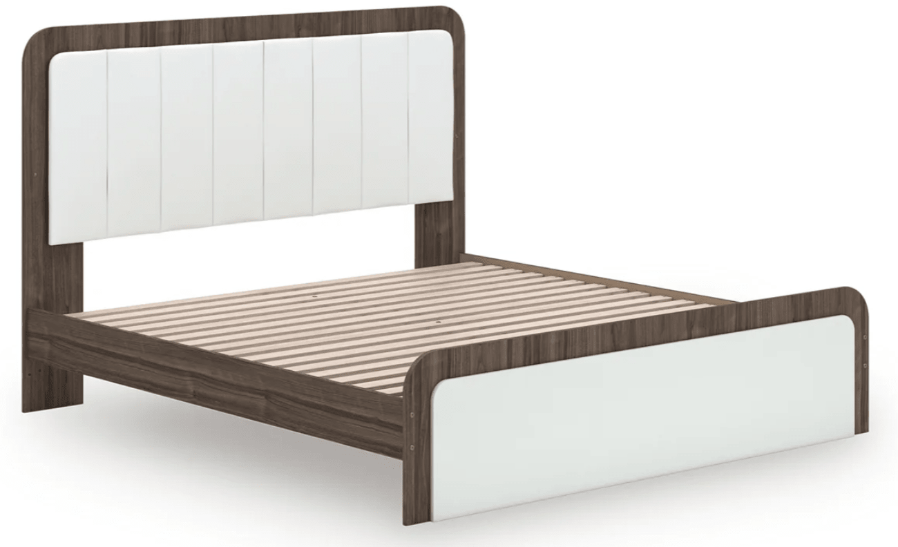 AshleyAshley PCB1108 Kendanport - Upholstered Bed - White / Brown