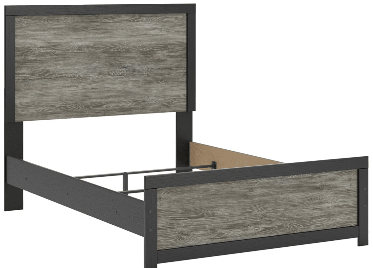 AshleyAshley PCB1118 Broachmyn - Panel Bed - Black / Gray / Brown