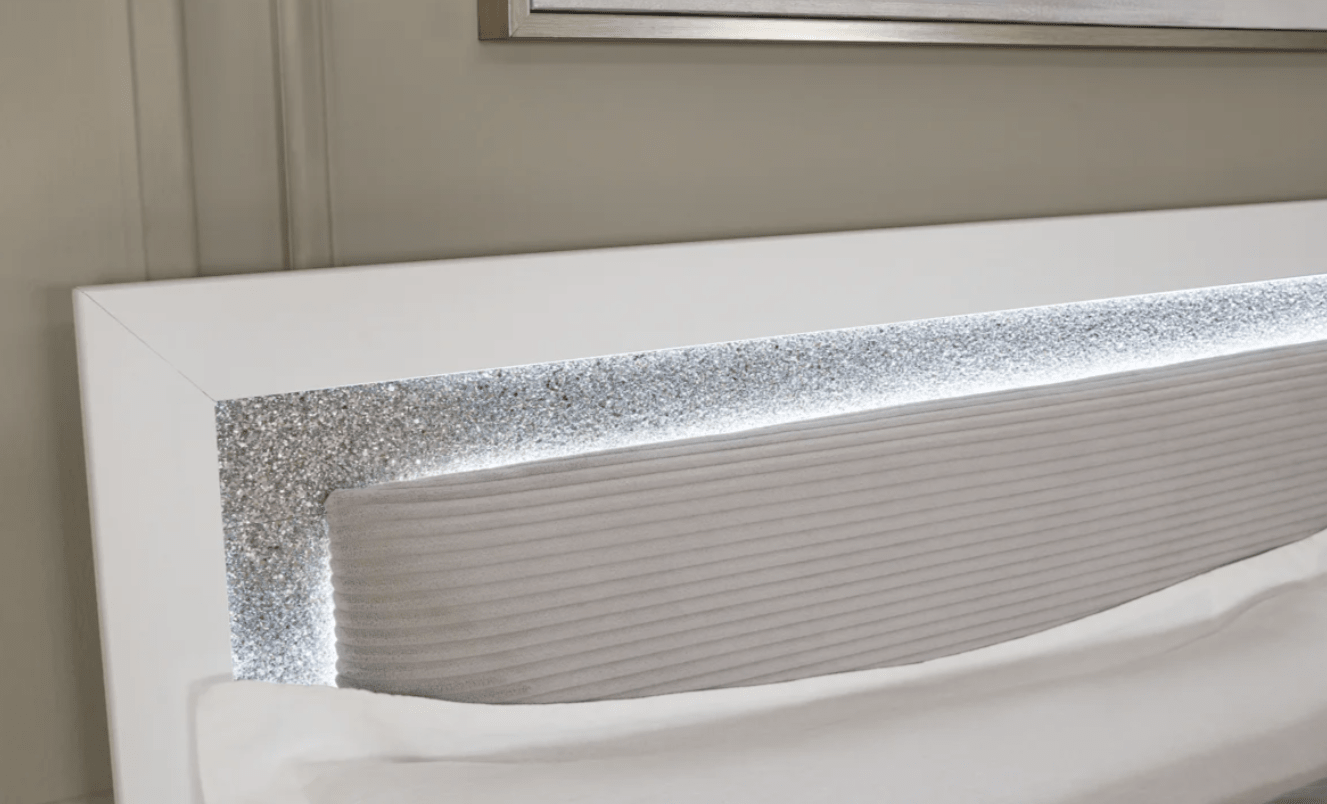 AshleyAshley PCB1119 Maeling - King Upholstered Panel Bed - White