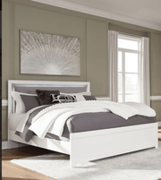 AshleyAshley PCB1119 Maeling - King Upholstered Panel Bed - White