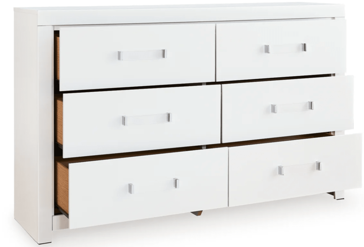 AshleyAshley PCB1119 Maeling - King Upholstered Panel Bed - White