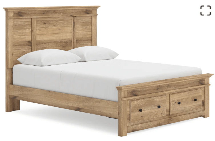 AshleyAshley PCB1170 Makidern - Panel Storage Bed With Storage Footboard - Tan