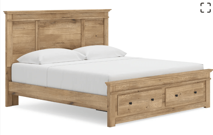 AshleyAshley PCB1170 Makidern - Panel Storage Bed With Storage Footboard - Tan