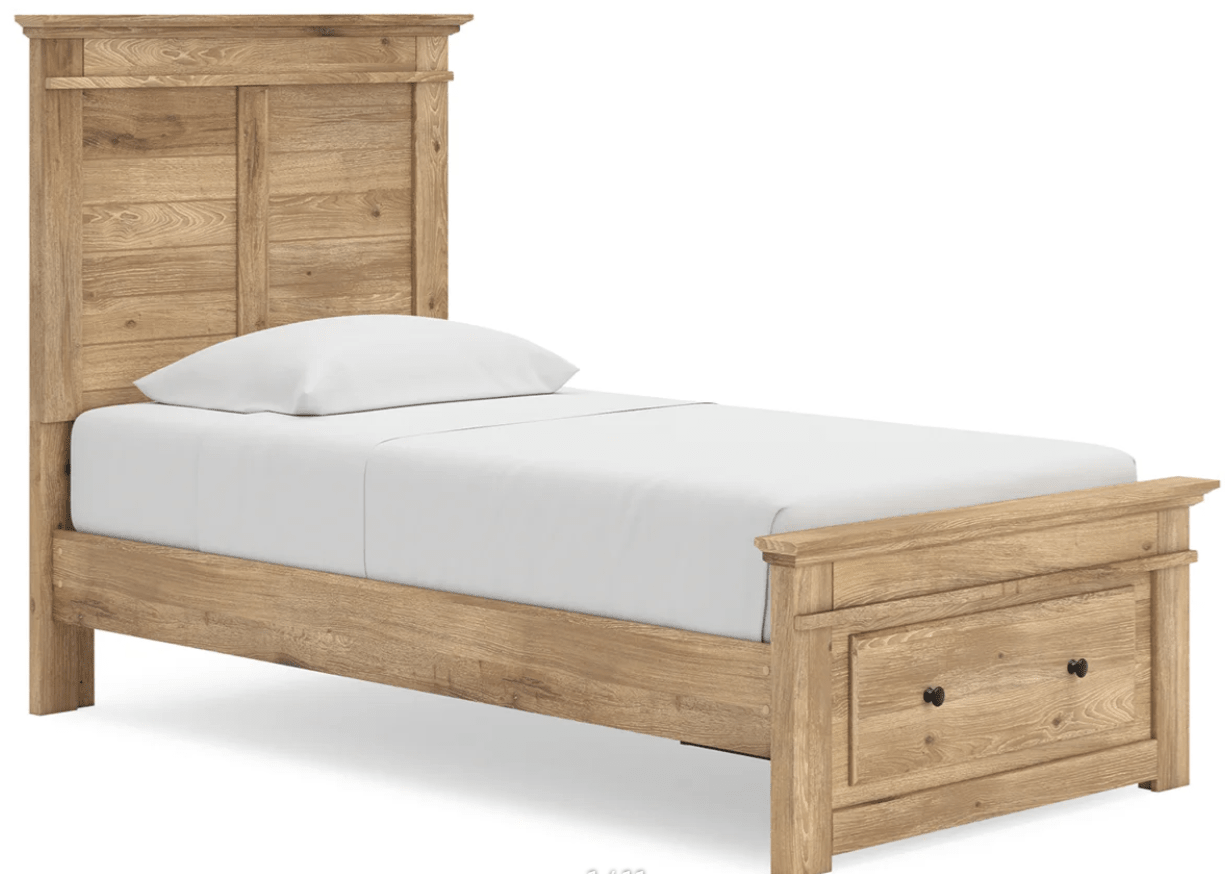 AshleyAshley PCB1170 Makidern - Panel Storage Bed With Storage Footboard - Tan