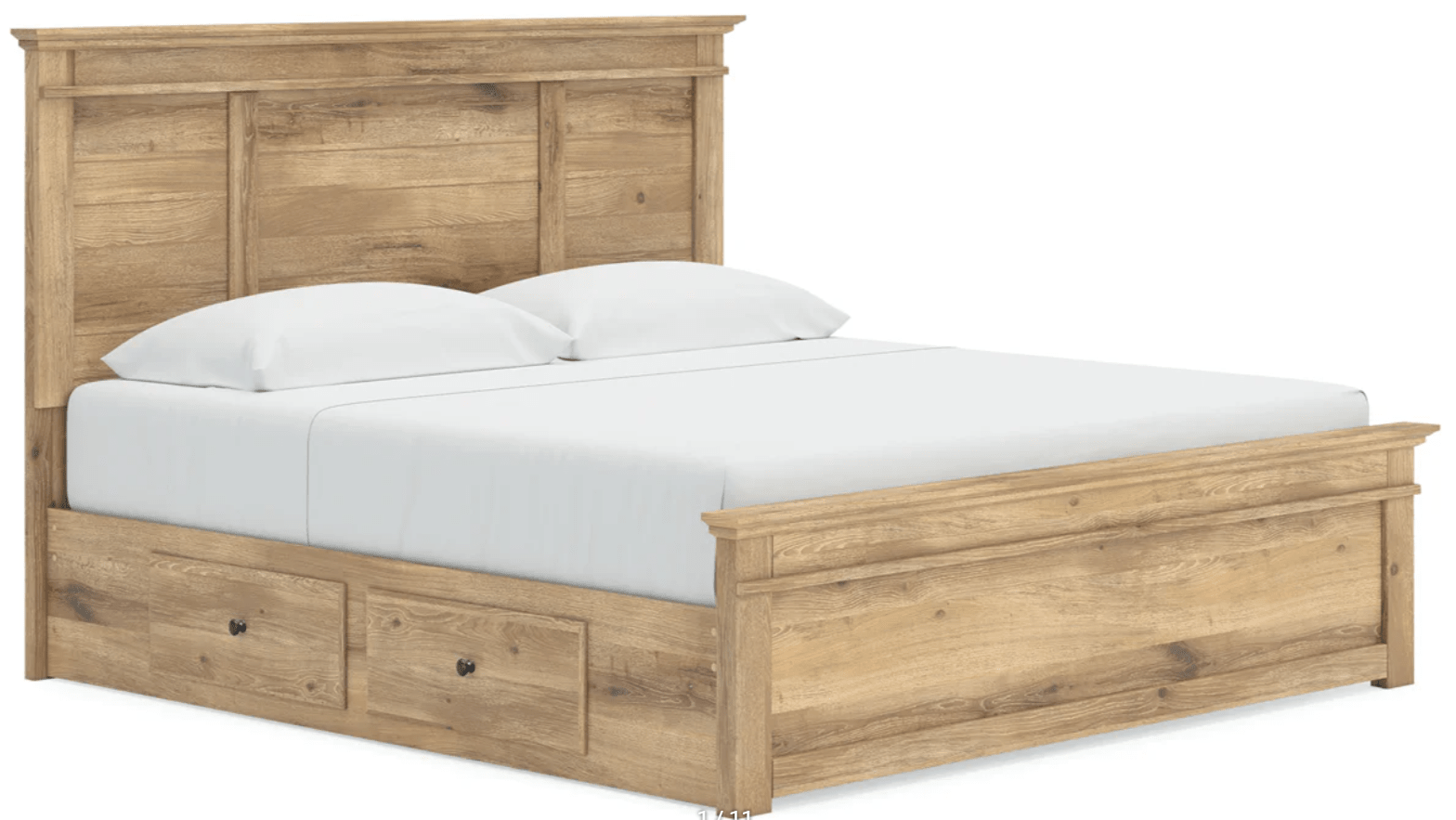 AshleyAshley PCB1170 Makidern - Panel Storage Bed With Under Bed Storage Unit - Tan