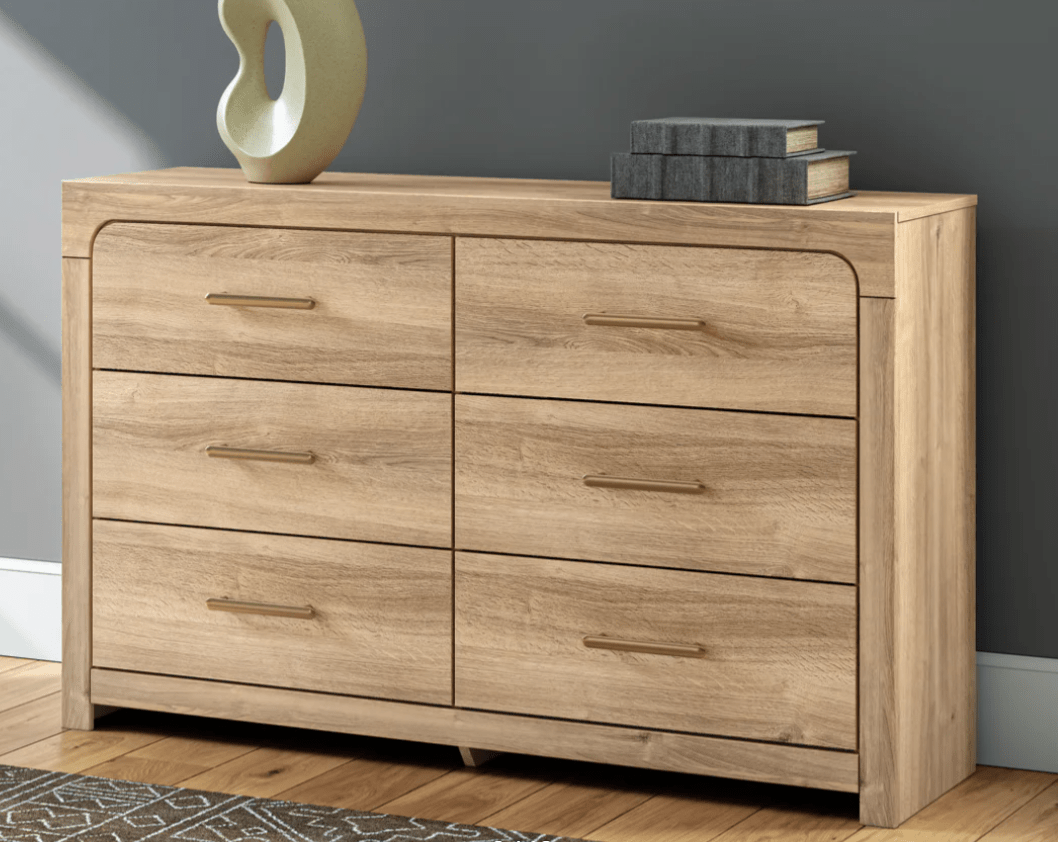 AshleyAshley PCB1360 Kinlanni - Upholstered Panel Bedroom - Tan