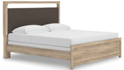 AshleyAshley PCB1360 Kinlanni - Upholstered Panel Bedroom - Tan