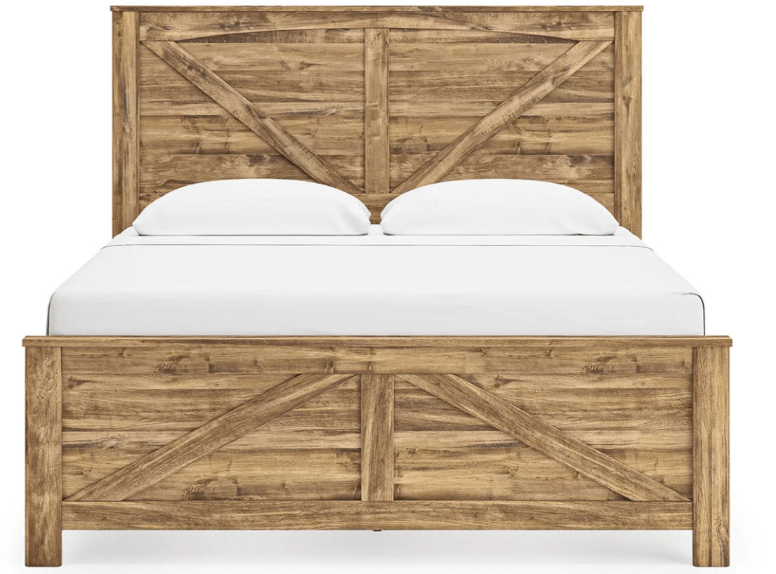 AshleyAshley PCB1580 Maystonna - Crossbuck Panel Bed - Brown