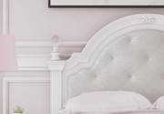 AshleyAshley PCB1819 Kozlani - Upholstered Panel Storage Bed - White