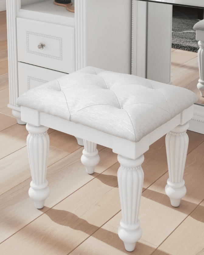 AshleyAshley PCB1819 Kozlani - Upholstered Panel Storage Bed - White