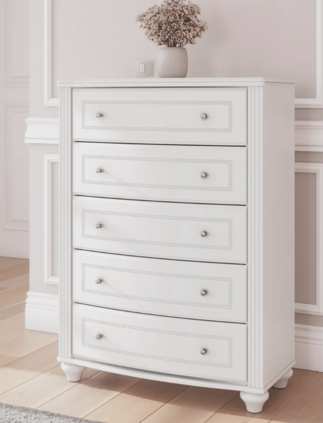 AshleyAshley PCB1819 Kozlani - Upholstered Panel Storage Bed - White