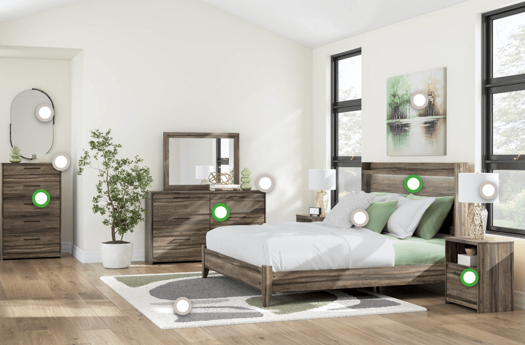 AshleyAshley PCB2005 Elbrim - Panel Bed - Brown