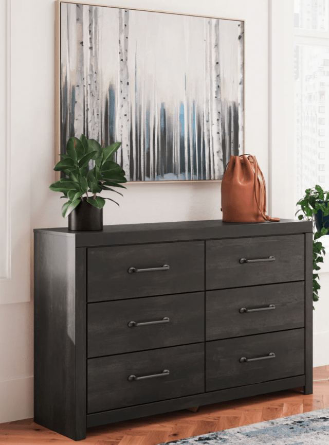 AshleyAshley PCB2108 Hollivern - Panel Storage Bed - Dark Gray