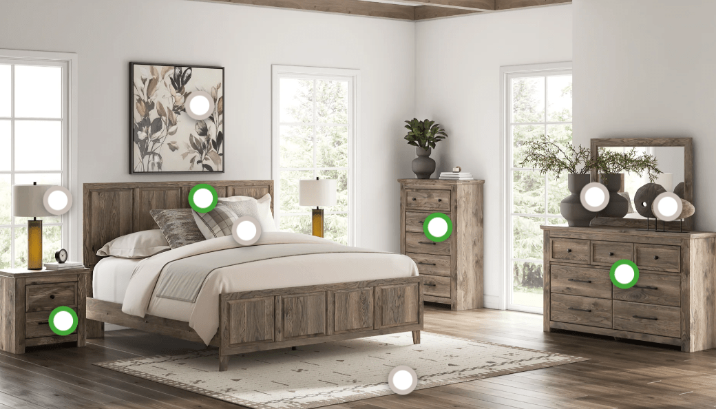 AshleyAshley PCB2260 Rusticott - Panel Bed - Brown