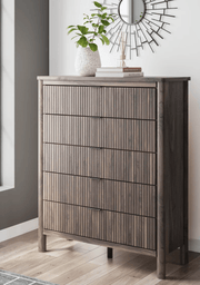 AshleyAshley PCB2614 Pamytta - Five Drawer Wide Chest - Brown